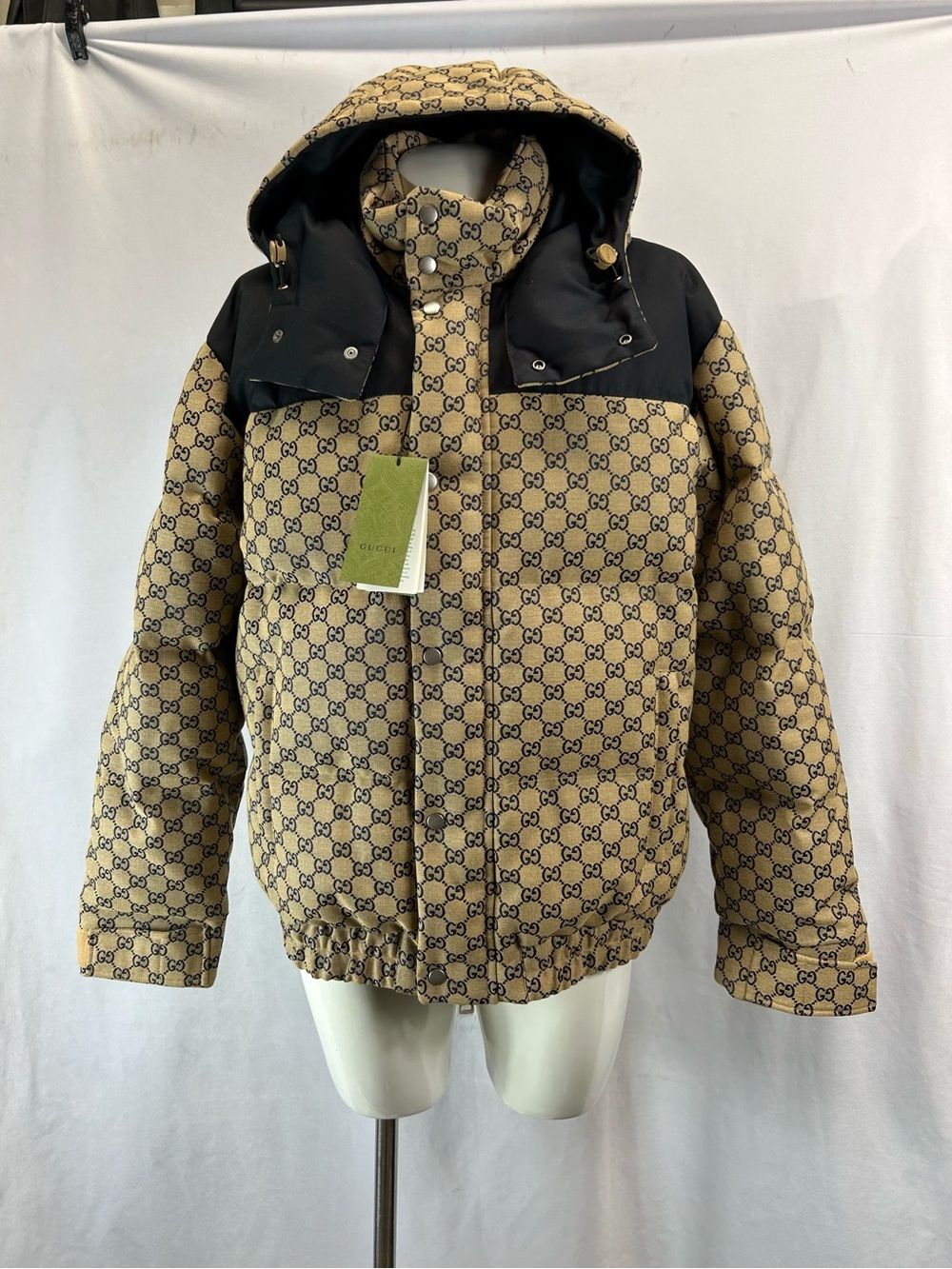 Gucci Gg Canvas Goose Down Jacket